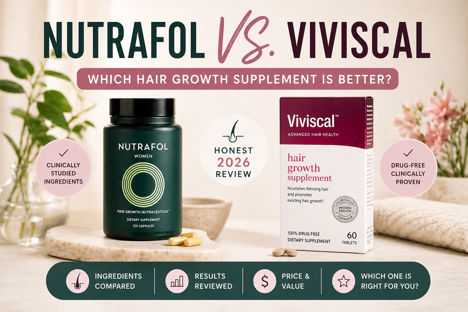 Nutrafol vs Viviscal: Which Hair Growth Supplement Is Better?